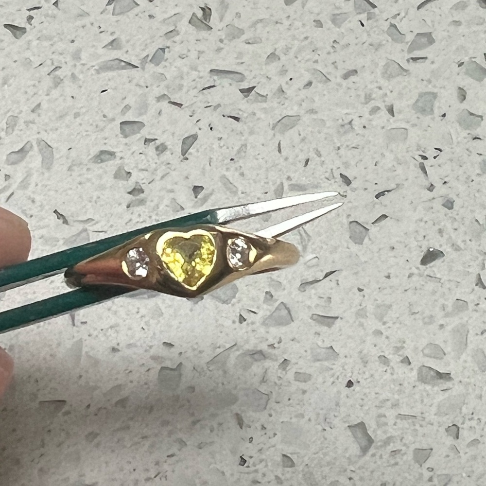 Brent Neale Heart Shaped Sapphire Ring